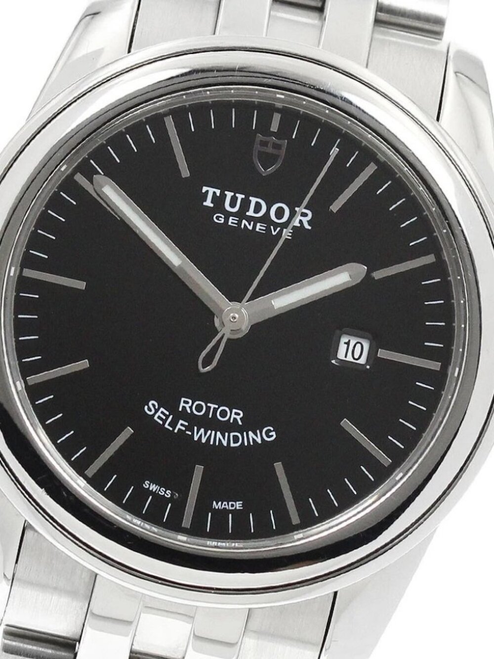 TUDOR Glamor date 53000 Black Dial Automatic Boy's Watch_942999